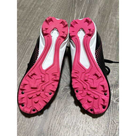 Rawlings OOOLFLO Girls Cleats Size 2.5 D Black & Pink Excellent Condition - Picture 6 of 8
